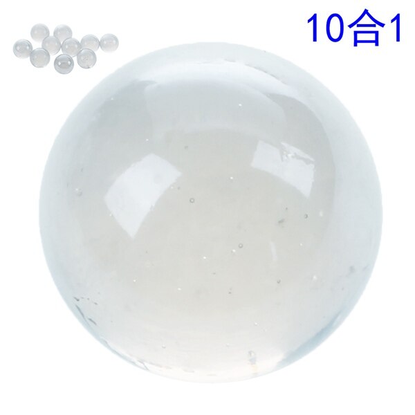 10 stk marmor 16mm glas marmor knicker glaskugler dekoration farve nuggets legetøj lyseblå: Grå