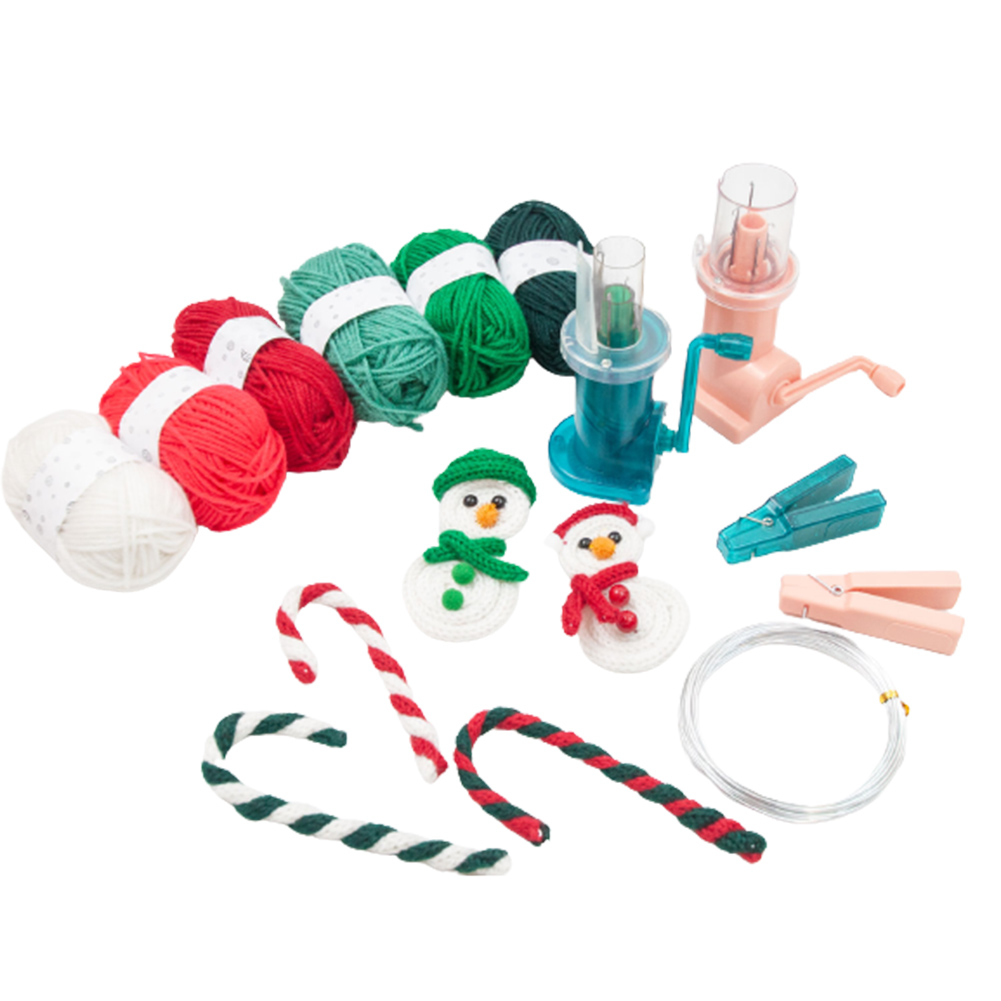 Maszyna do splatania lin z korbką, kolorowe zestawy do robienia na drutach z tkanych lin, wielofunkcyjne narzędzie do tkania bransoletek z tkanych lin