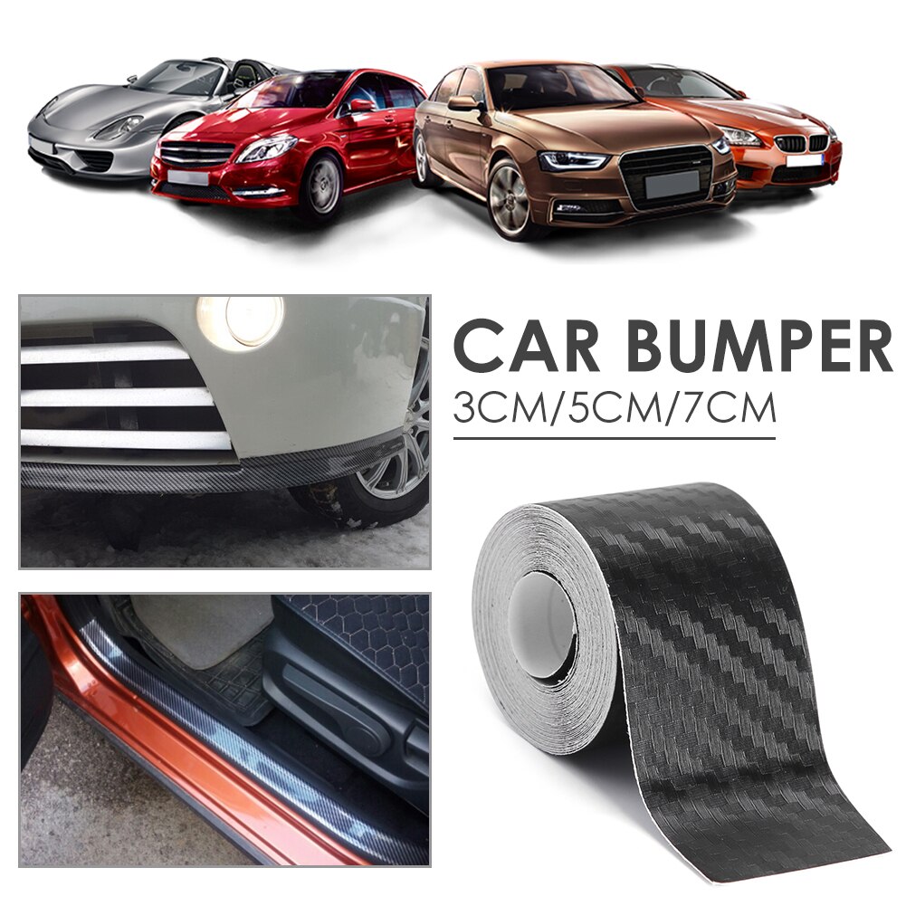 5D Nano Carbon Fiber Auto Sticker Protector Strip Diy Instaplijsten Rand Anti-kras Auto Body Tape Waterdichte Bescherming Film