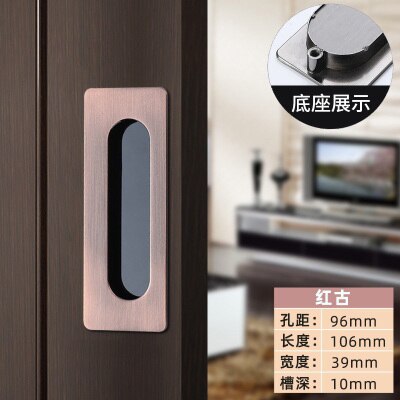 1 Pc Embedded Schuifdeur Handgrepen Verborgen Onzichtbare Kast Kledingkast Kabinet Push/Pull Handvatten Deur Hardware: 11