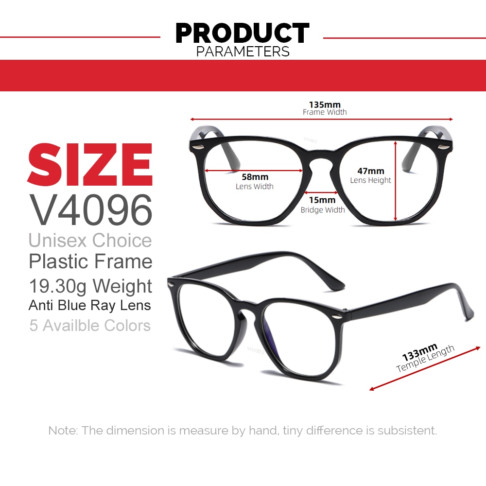 VIVBEE Classic Square Blue Light Blocking Glasses Men Trending Transparent Frames Computer Unisex Anti Ray Gaming Glasses