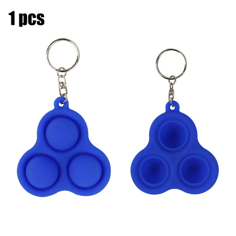 1pcs Fidget Simple Dimple Toys Stress Relief Hand Fidget Toys For Children Adults Early Educational Autism Special Need Toys: Deep Blue