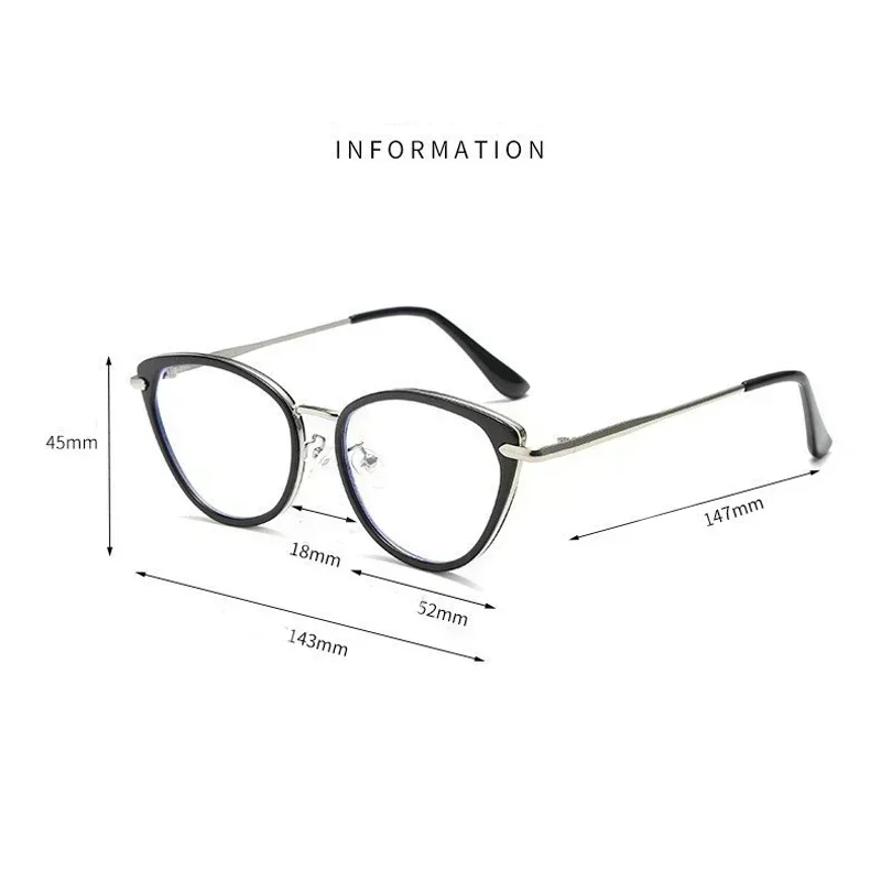 Gafas de visión nocturna para miopía, gafas de ojo de gato para la visión cercana para conducir, gafas graduadas terminadas, dioptrías Unisex de 0 a 4,0