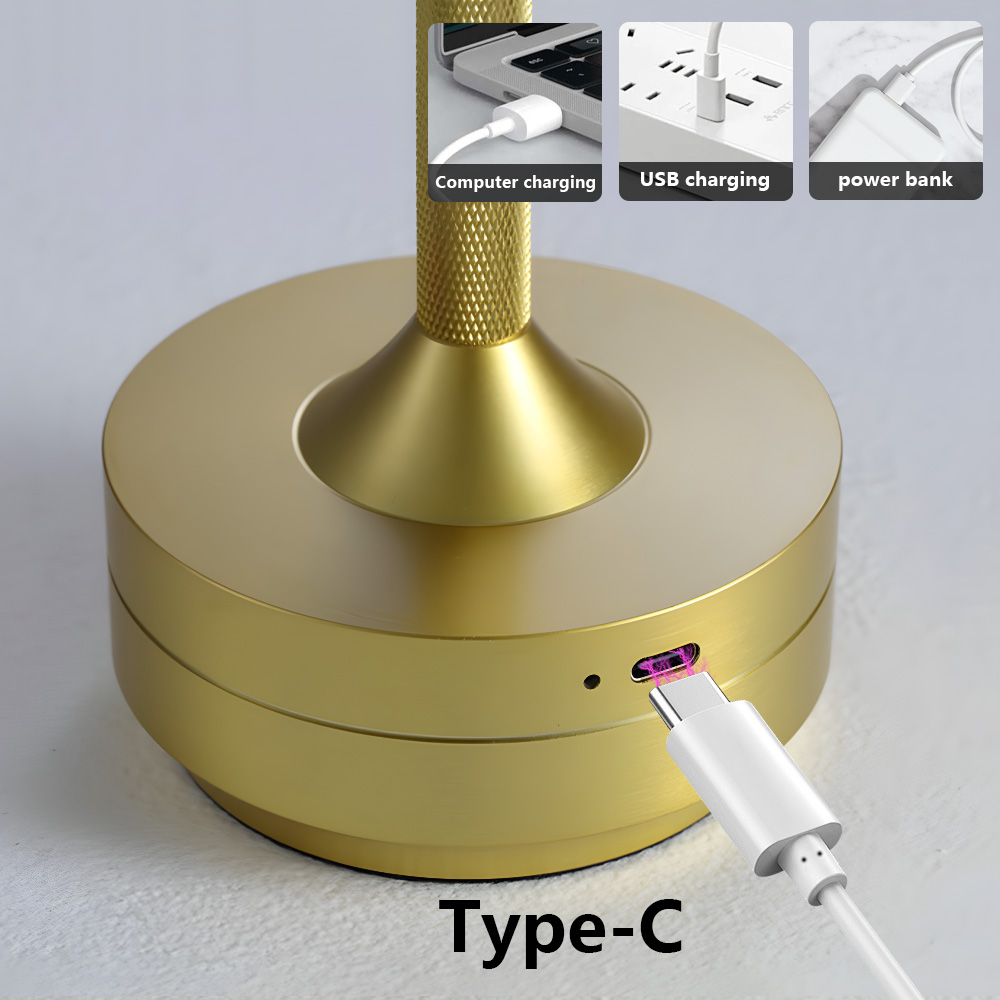 discoteca volante tocco Luci a portato 3 modalità Lampada ricaricabile per la decorazione della stanza Lampada da lettura impermeabile per esterni Comodino sbarra Luci d'atmosfera regalo