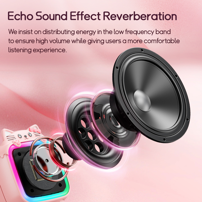 Karaoke Machine 5.3 Bluetooth Speaker System 3D Surround Speakers Wireless Microphones Home Family Singing Children's Kids