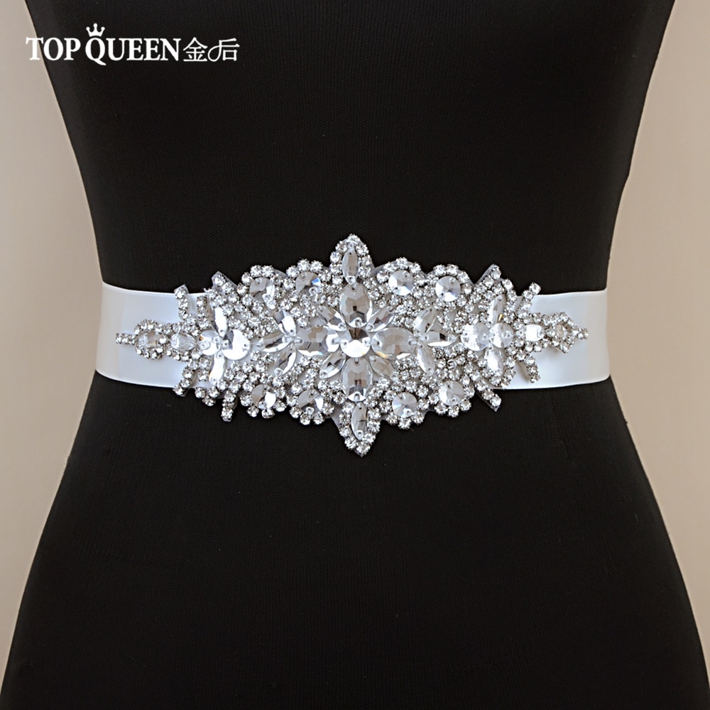 TOPQUEEN S01 Luxus frauen Gürtel Hochzeit Gürtel Zubehör Braut Brautjungfer Braut Schärpen Gürtel Für Abend Party Abendkleid Kleid