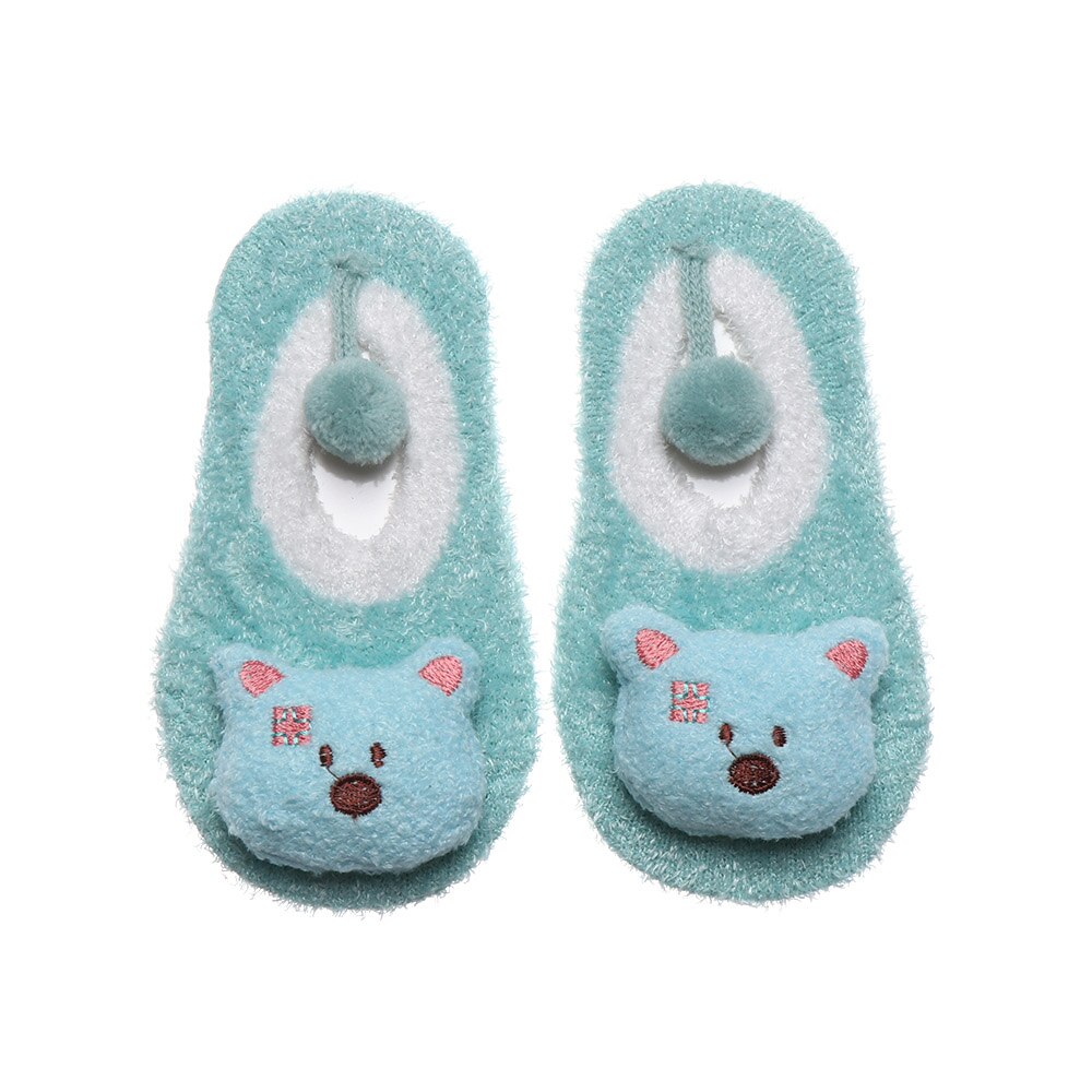 Baby Girl Boy Toddler Anti Slip Shoes Kids Booties Cartoon Slipper Socks Boots Newborn Winter Warm Cotton Floor Socks 0-5T: TL / M
