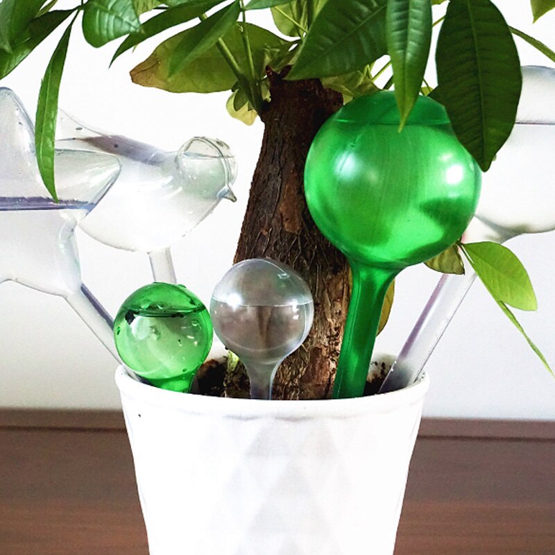Practical PVC Travel House Plant Bulb Shape Water Globes Garden Water Houseplant Plant Pot Bulb Automatic Self Watering Device
