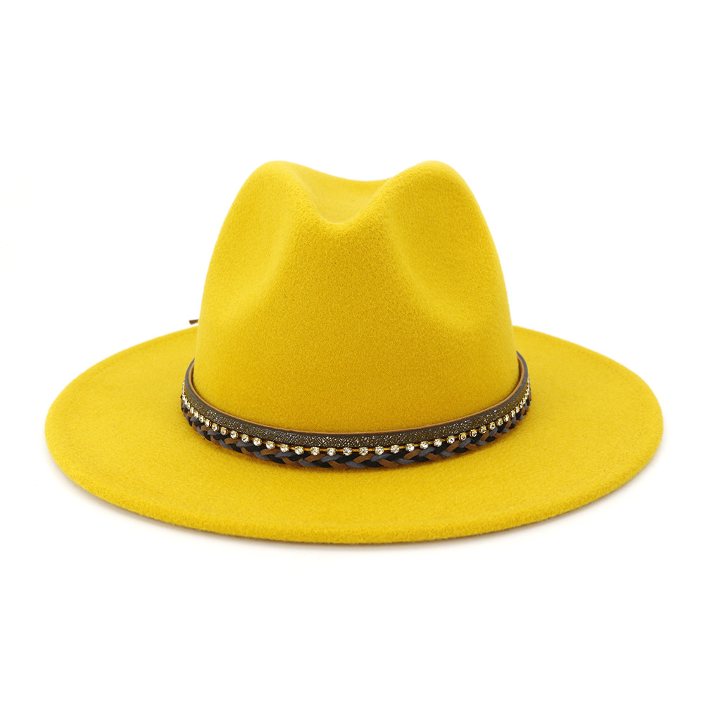 Vrouwen Samenpersbare Wolvilt Outback Herfst Hoed Panama Hoed Brede Rand Met Riem Emmer Hoed Mannen Bob Chapeau Sombrero AD0802