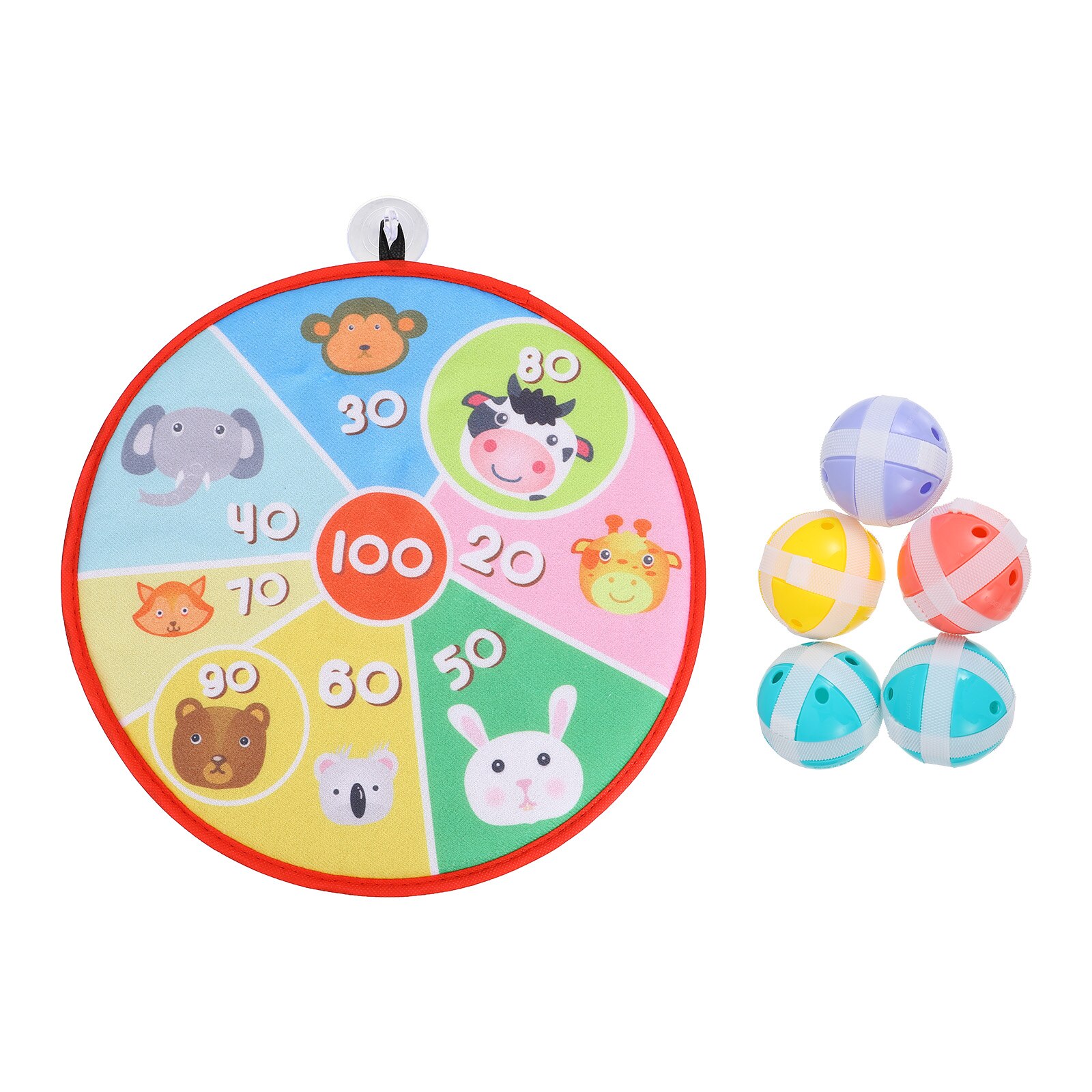 1 Set Cartoon Tossing Darts Kids Sticky Dart Board Interactive