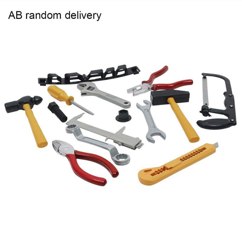 Simulation Repair Drill Tools Set Safe Plastic Children Tongs Pretend Screwdriver Hammer Maintenance Toy Tools Z4T2: Default Title