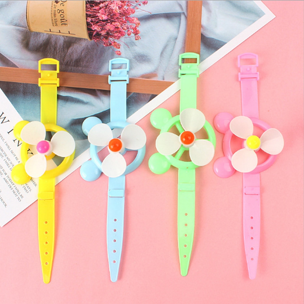 5Pcs Children Slap Bracelet Wristband Windmill Toy Birthday Party Favors Party Kids Children Wristband Favor