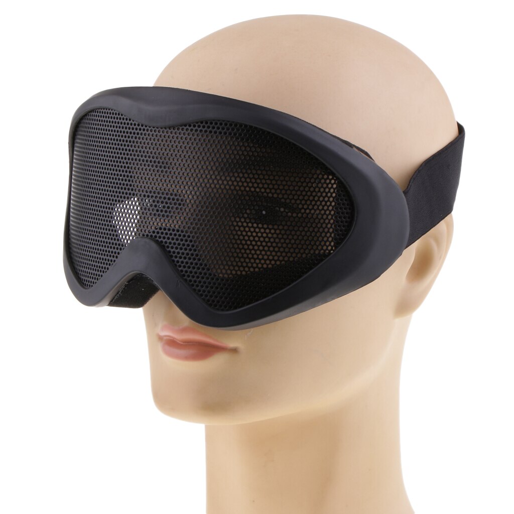 UV400 Staal Mesh Goggles No-Fog Beschermende Voor Oogbescherming Schieten Accessoires