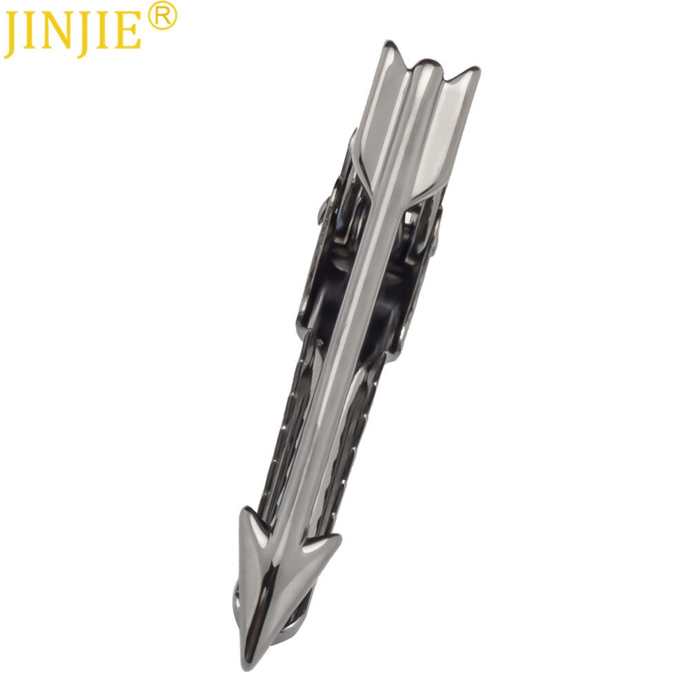 Gun Black Gold Bow and Arrow Shape Metal Lavalier Men's Business Casual Tie Pin Korean TieClip Manufacturers Tie Pins