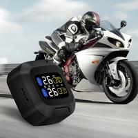 CAREUD M3, sistema de supervisión de presión de neumáticos en tiempo Real para motocicleta, resistente al agua, TPMS, inalámbrico, LCD interno o externo, sensores TH/WI: WI Silver Sensor