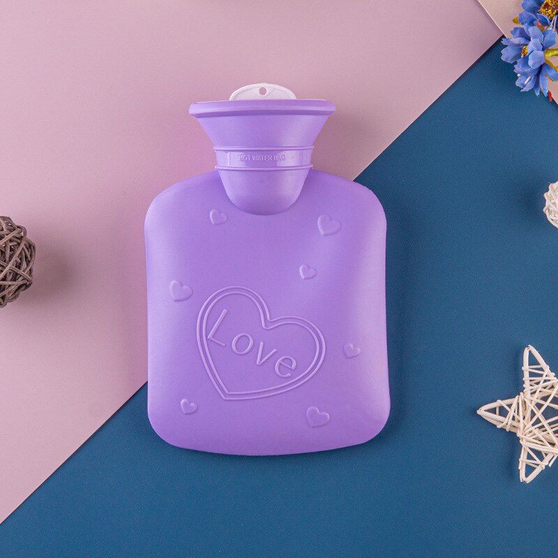 La borsa riutilizzabile dello scaldamani riutilizzabile della bottiglia di acqua calda dell&#39;iniezione di acqua calda del coniglio di accovacciatura di inverno può essere utilizzata In classe: C-purple
