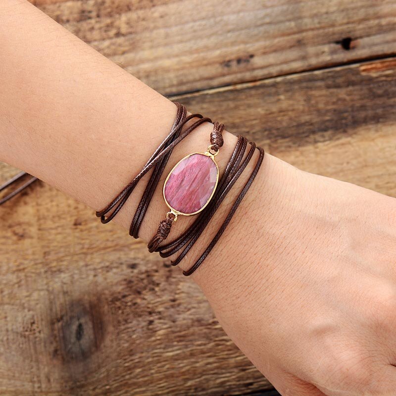 Bracelet à enrouler en corde Vegan, style Boho, Long Bracelet d'amitié, idéal pour femmes, tendance directe