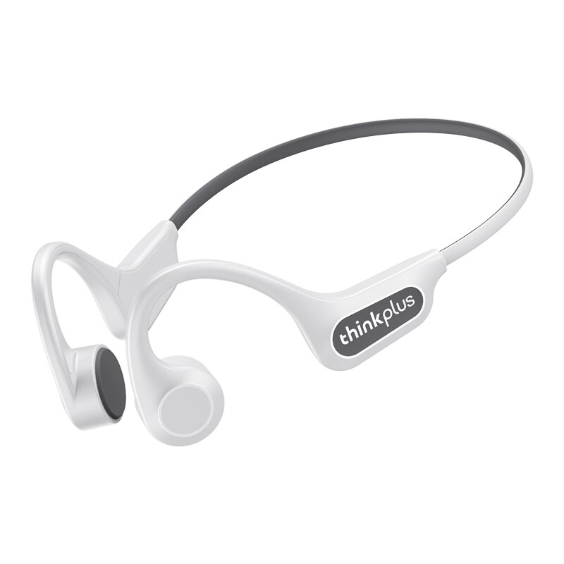 Lenovo X3 Pro Bluetooth 5.3 Bone Conduction Earphones Ear-hook Music Hifi Sports Waterproof Headset with Mic Wireless Headphones: White