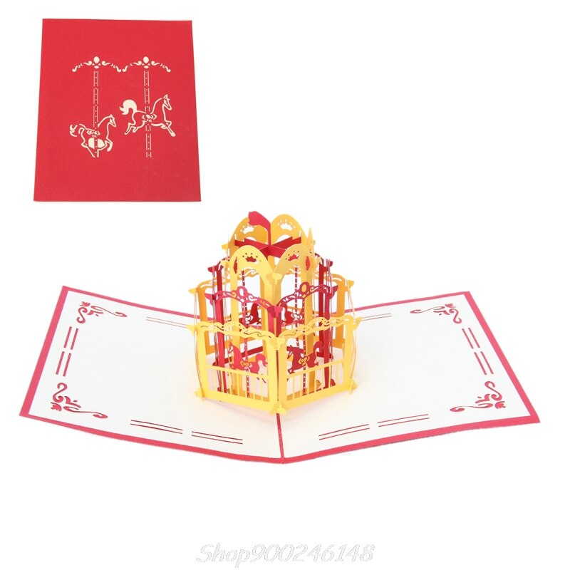 25 Styles 3D Pop UP Greeting Card Cat Box Animal Christmas Thanksgiving Birthday Handmade Jy16 20: 4