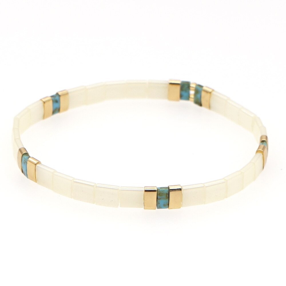 Go2 boho winter armbanden voor vrouwen miyuki tila kralen strand handgemaakte sieraden femme stretch armbanden