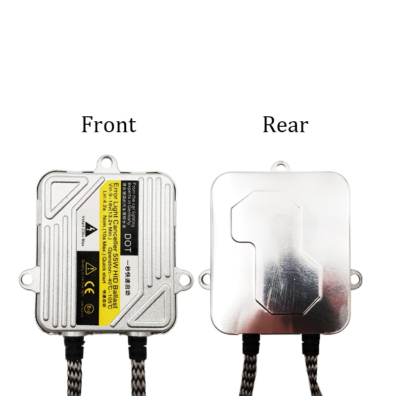 Ballast au xénon Hid 55W 12V, Ballast électronique à allumage de bloc 55w, Ballast numérique mince Hid pour kit HID Xenon H7 H4 H1 H3 H11 1 pièce