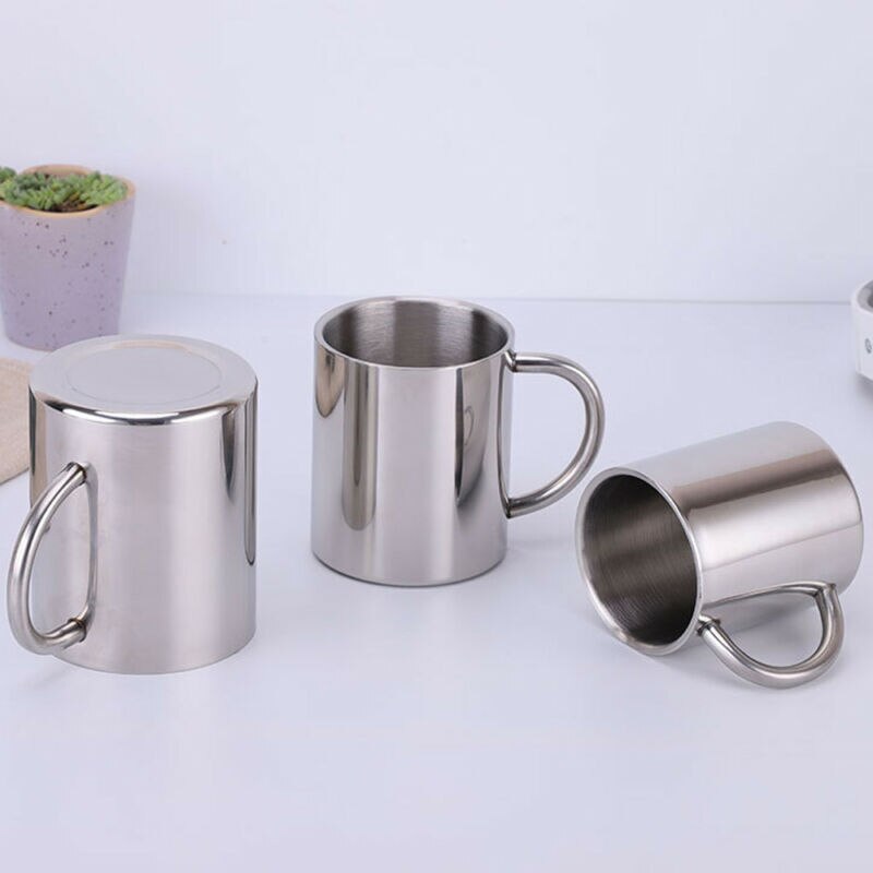 Stainless Steel Coffee 220/300/400ml Beer Mug Coff... Grandado
