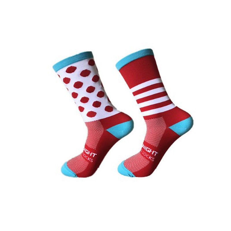 Cykelstrømper mænd kvinder sport udendørs sort hvid åndbare landevejscykler sokker løb udendørs sokker