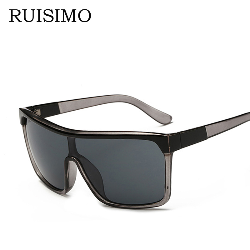 VISION Square Shield Sunglasses Men Driving Male Luxury Brand Sun Glasses For Men Cool Shades MIRROR retro