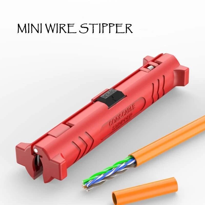 Pelador de cables eléctrico Universal, pluma, Cable, cúter tipo pluma, cortador Coaxial rotativo, máquina peladora, alicates, herramienta