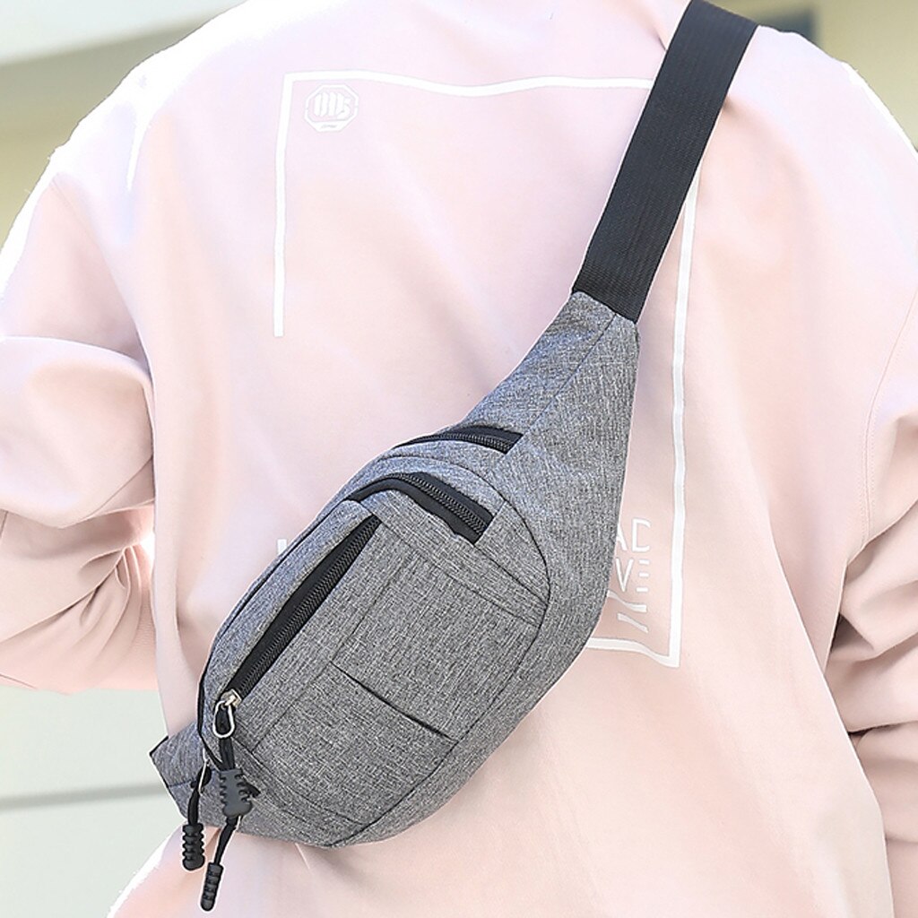 30# Women Men Waist Bags Casual Fanny Pack Men Women Simple Leisure Oxford Sport Fitness Waist Packs Sac Banane