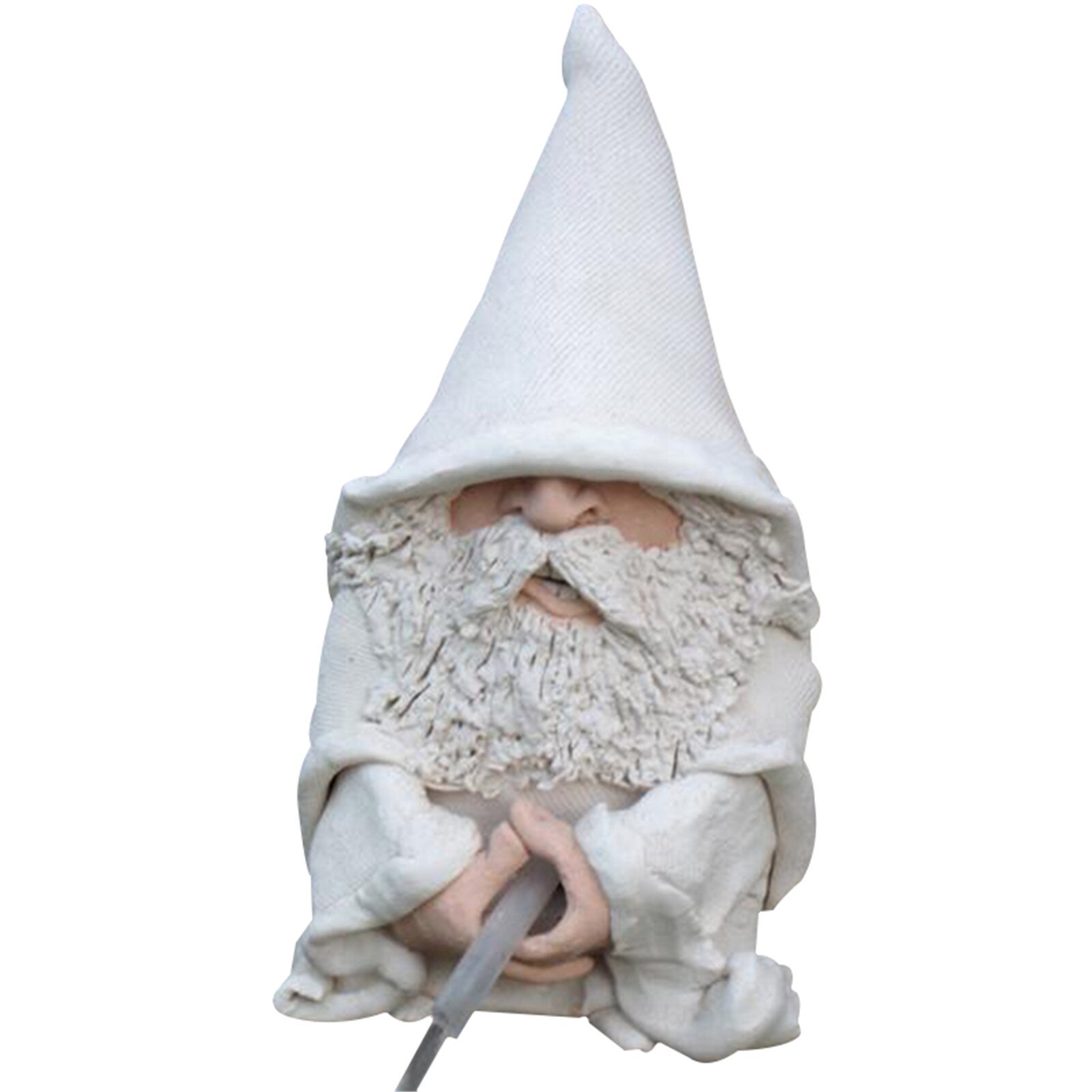 Plassen Gnome Standbeeld Wizard Hars Beeldje Wizzing Wizard Fontein Wit Wizard Tuin Gnomes 12Cm In Voorraad: Default Title