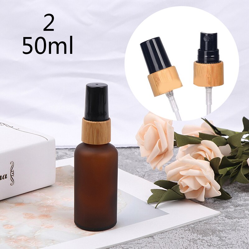 30/50/100ml Amber Glass Essential Oil Spray Bottles Atomiser Mist Sprayer Container: M2