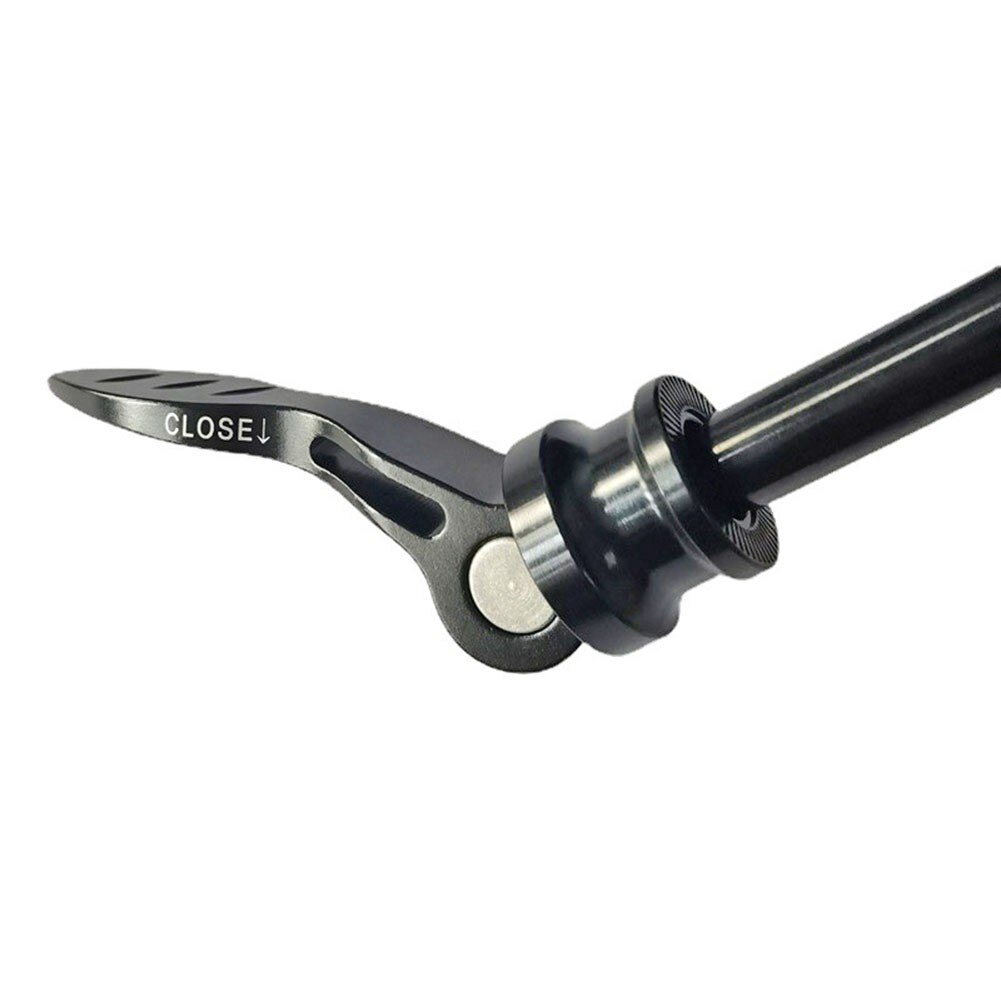 Brocheta de liberación de eje para bicicleta, adaptador de eje pasante de rueda delantera y trasera de aleación negra, accesorios para bicicleta, 10x135, 1 ud.