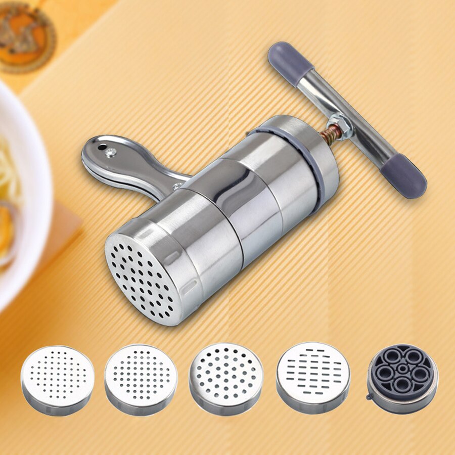Noodle Maker Manual Noodle Machine Pasta Press Maker Stainless Steel Pressing Machine Cutter Household Kitchen Handmade Noodle