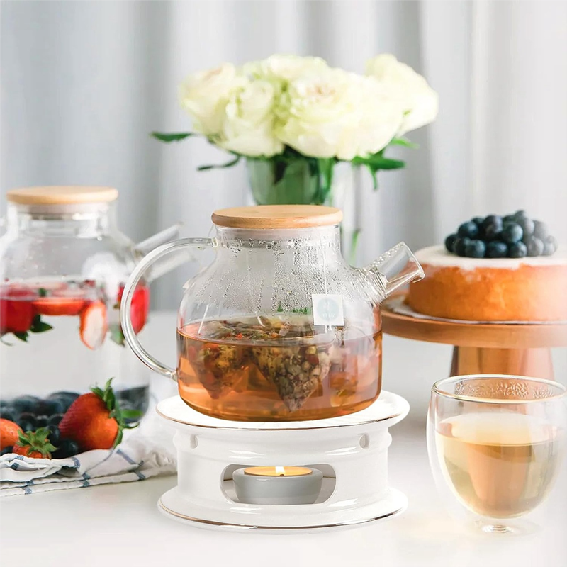 A19F-theepotverwarmer, theeverwarmer met theelichthouder, theepotverwarmer voor het verwarmen van koffie, melk, theelichtverwarmer, te gebruiken