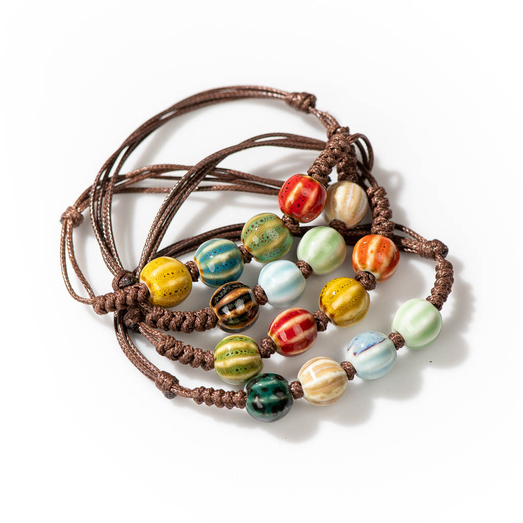 Handgemaakte Keramische Retro Stijl Kralen Maat Verstelbaar Armband Lage Prijs Items 1H504