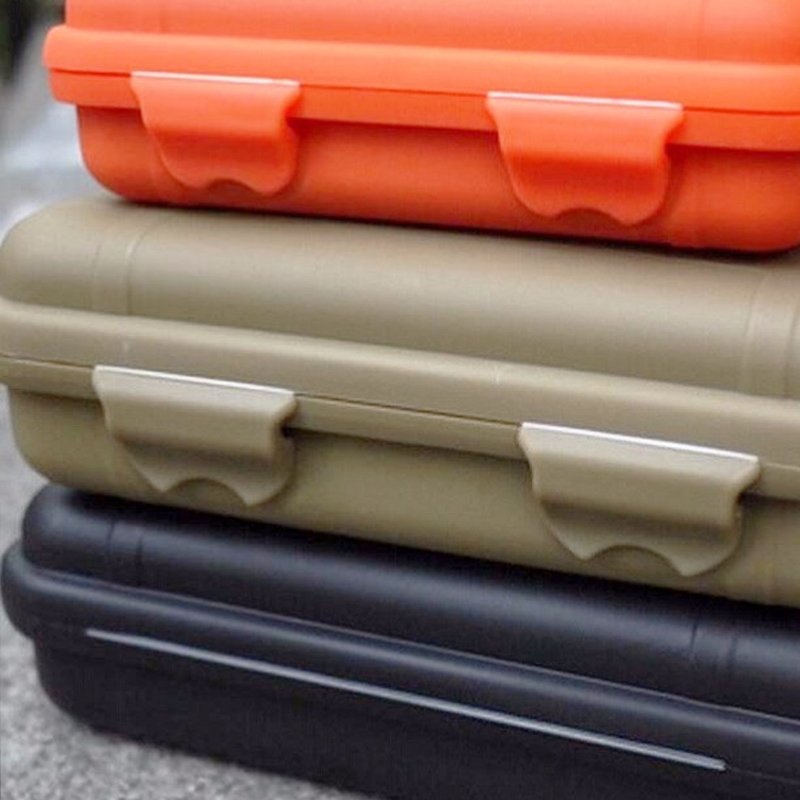 Outdoor Sealed Box Plastic Shockproof Bins Waterproof Box Travel Storage Kit Survival Case Valuables Electronic Gadget Container