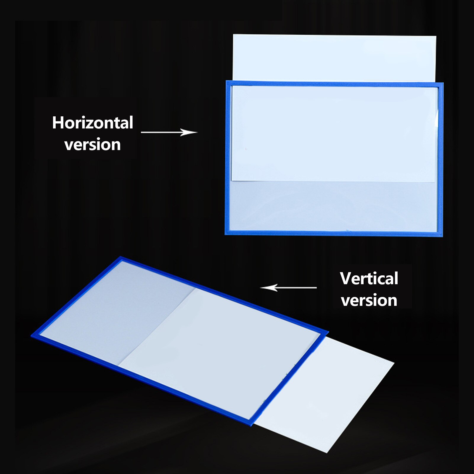 A4 Hard Rubber Sleeve File Storage Protective Cover Soft-magnetic File Bag Display