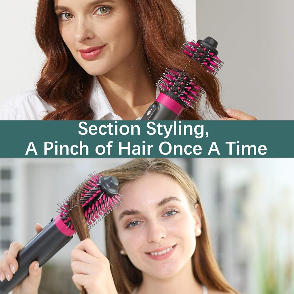 4 In 1 Hair Dryer Brush One-Step Hair Dryer and Volumizer Air Brush 360 Degree Rotating Hair Straightener Curls