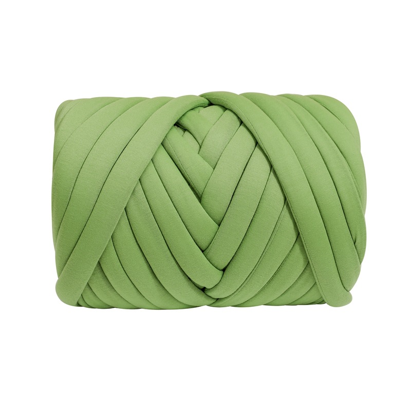 500G Thick Chunky Yarn Cored Cotton Wool Tube Yarn for DIY Blanket Hat Bulky Arm Roving Handwork Knitting Spin Yarn: GRAY