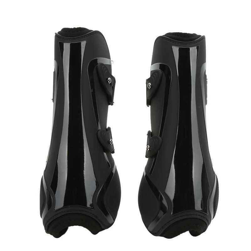 Stivali gamba di cavallo PU Shell elastico in Neoprene protezione gamba di cavallo sicura per vasi sanguigni tendine