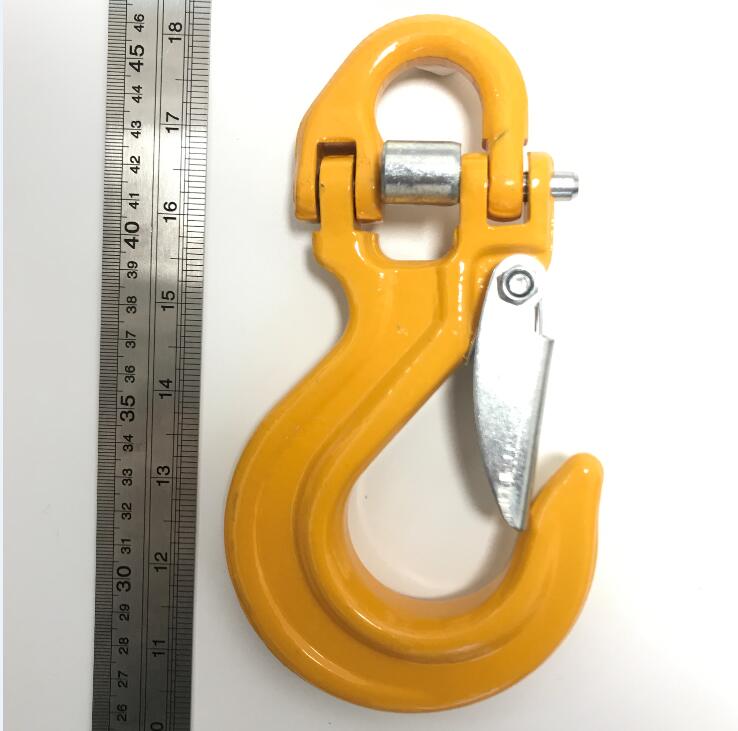 Half-Linked Winch Hook Tow Crane Lift Clevis Safety Latch for Jeep Off-road ATV RV UTV 4x4 Recovery Kits Car Accessories: 13500LBS -Yellow