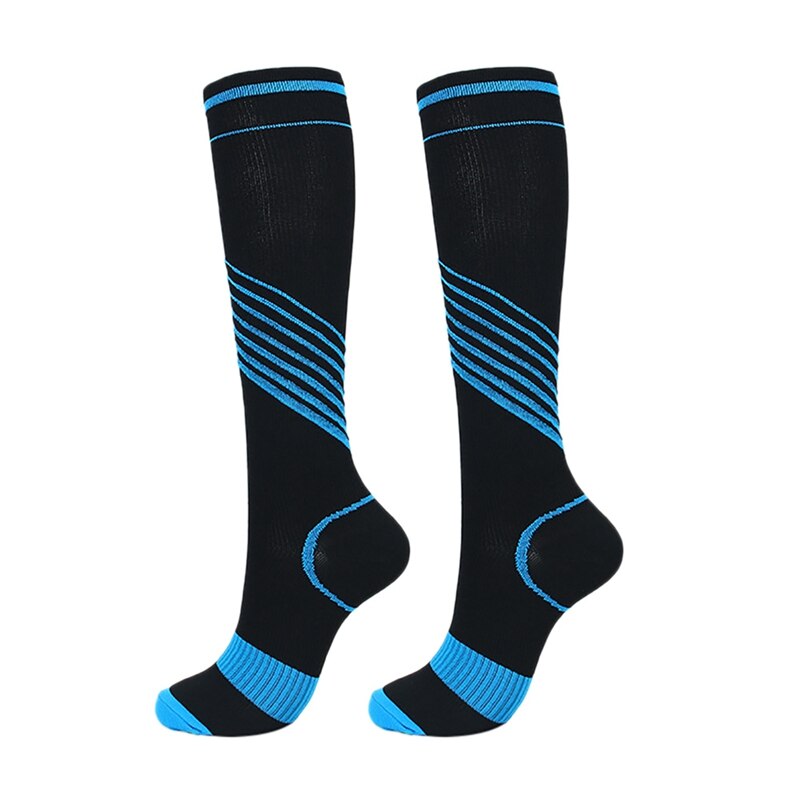 Practical Outdoor Basketball Soccer Running Cycling Sports Socks Durable Elastic Polyester Nylon Compression Socks Printed Socks: L / 2