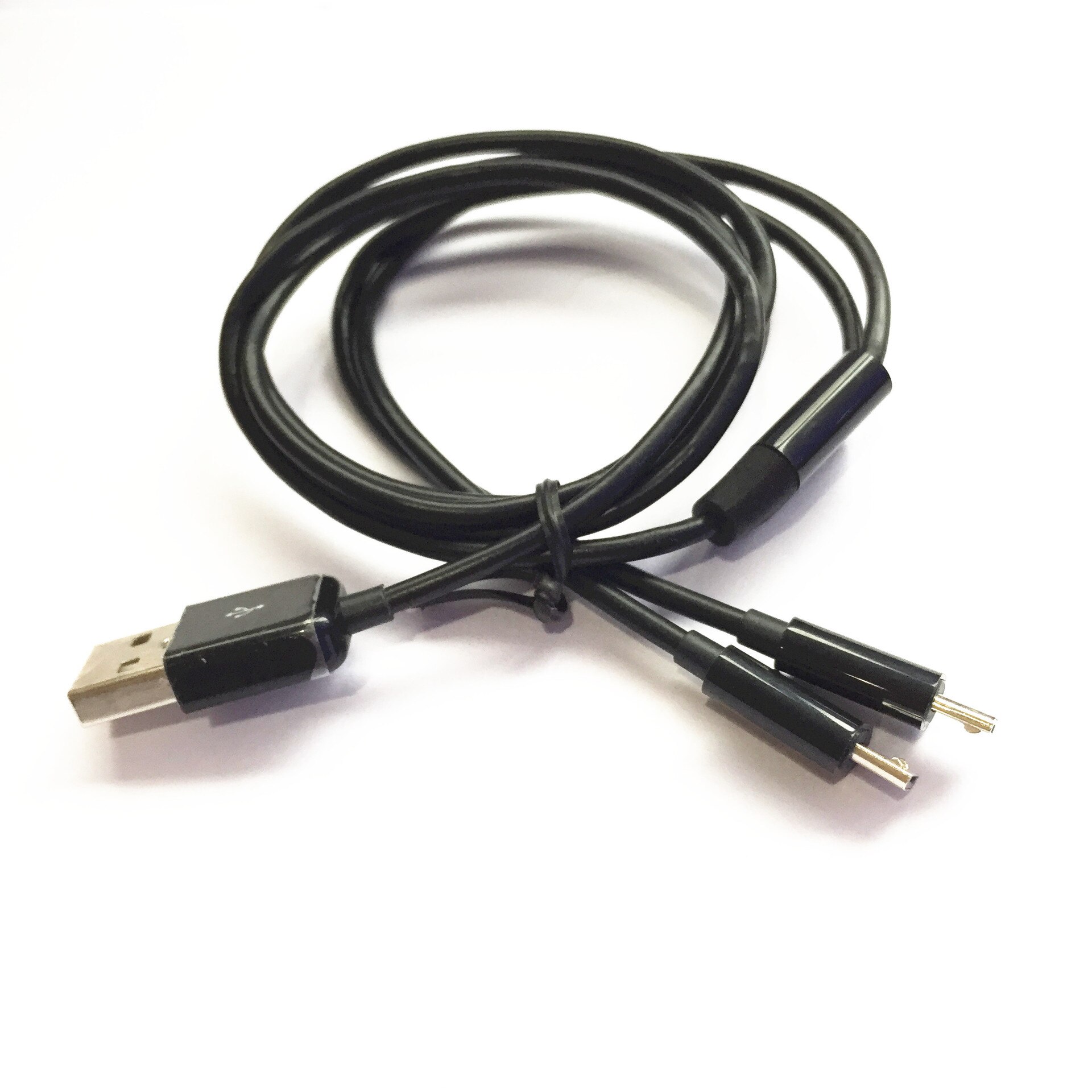 2in 1 USB 2.0 A male to 2 Micro 5 pin data SYNC charging cable