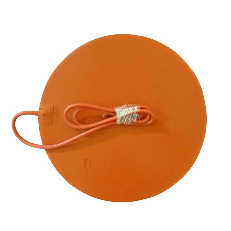 Ronde 400mm 16 '' 230v 600w met psa en ntc 100k thermistor siliconen verwarmingselement verwarmingspad voor 3d printers