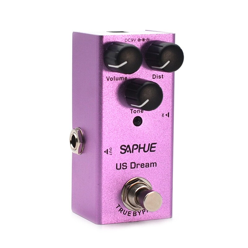 SAPHUE Electric Guitar Pedal Vintage Overdrive/Distortion Crunch/Distortion/US Dream/Classic Chorus/Vintage Phase/Digital Delay: US Dream