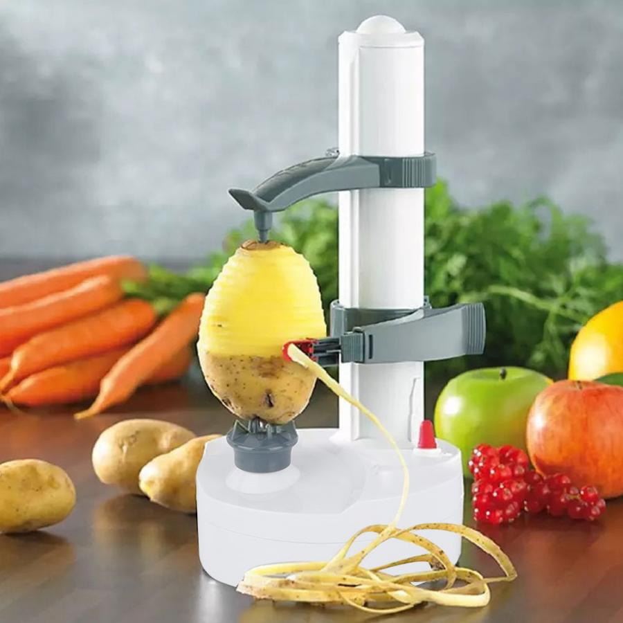 Pelador de frutas eléctrico multifuncional, máquina automática creativa para pelar frutas, utensilio de cocina