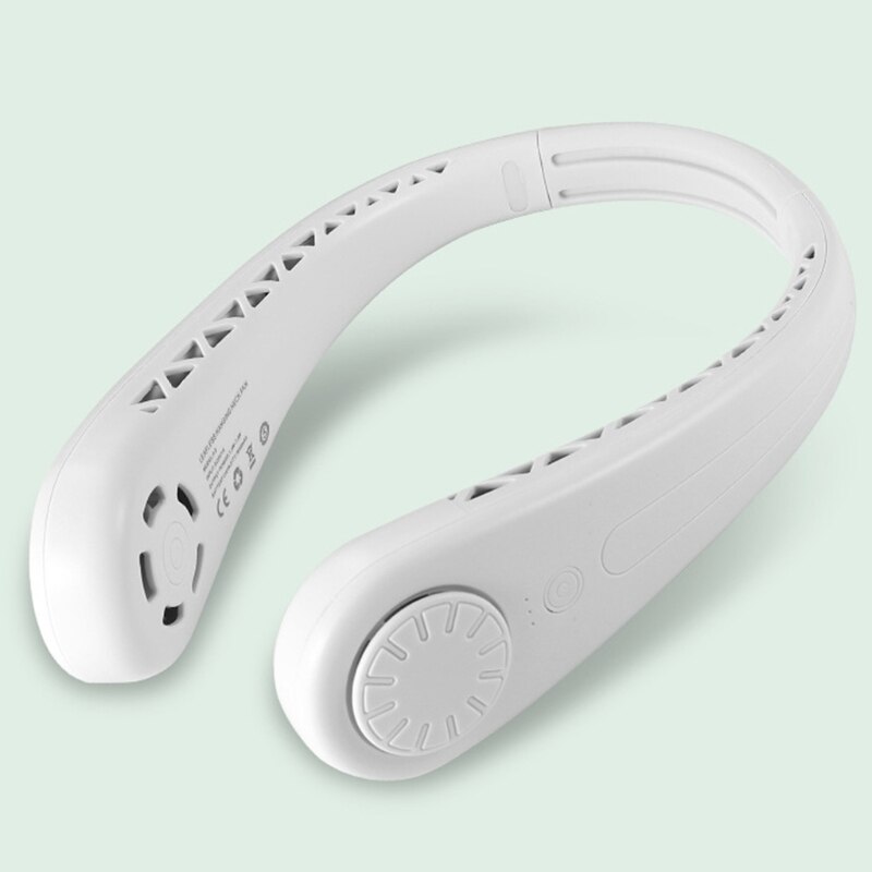 Mini Bladeless Fan Neck Fan USB Rechargeable Hanging Neck Around Wearable for Home Outdoor Fan Mute Sports