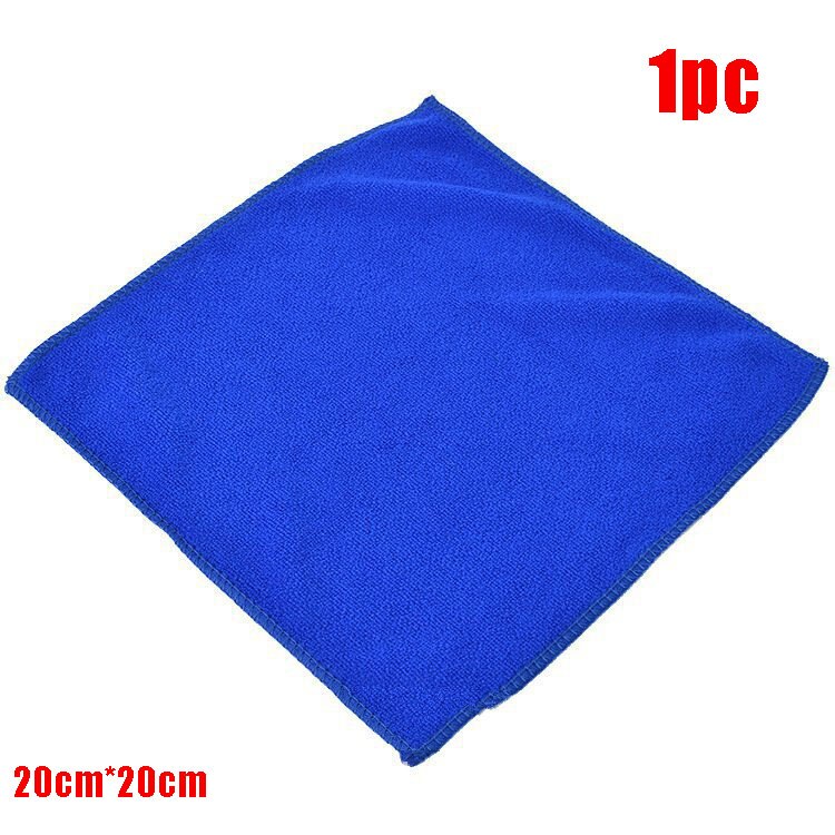 10pcs 30x30cm Wash Microfiber Towels Car Cleaning Towel Soft Drying Cloth Hemming Wash Towel Water Suction Duster Car Clearner: 1pc 20x20cm