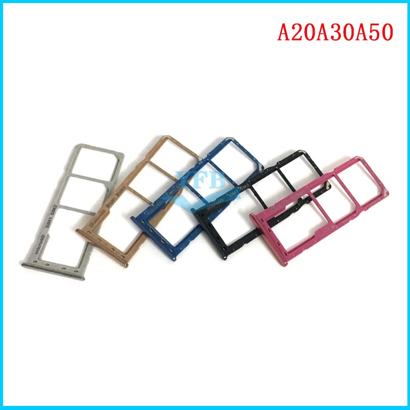 10pcs Sim Tray Holder For Samsung Galaxy A10 A105F A20 A30 A305F A50 A505 A505F A60 A70 A80 A90 SIM Card Tray Slot Repair Part